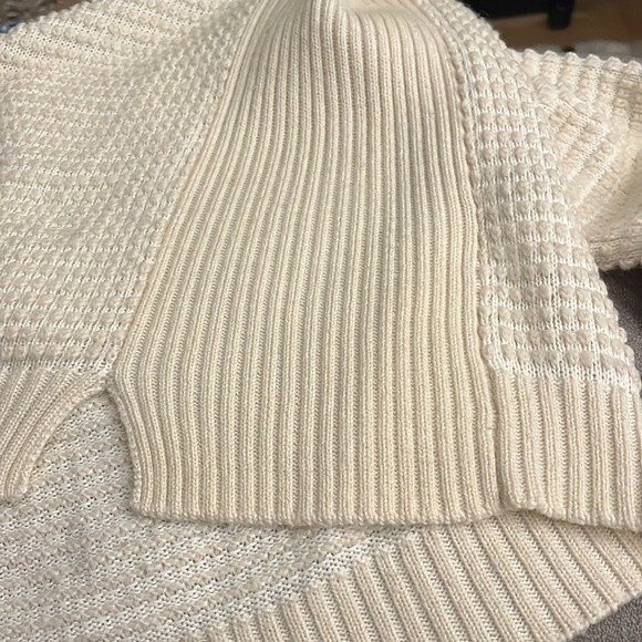 GERARD DAREL Paris Luby Texture Knit Wool Sweater In Ecru L - Picture 8 of 8